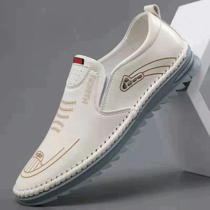 Breathable and Non-Slip Leather Sneakers