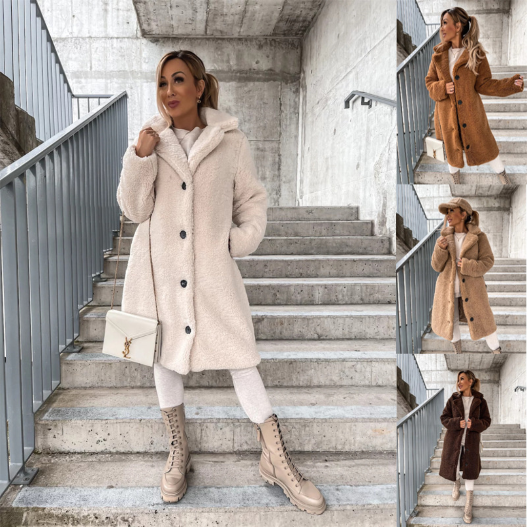 Fair Midi Teddy Fleece Coat