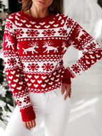 Women's Christmas Print Sweater