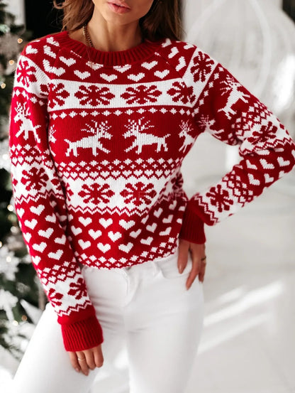 Women's Christmas Print Sweater