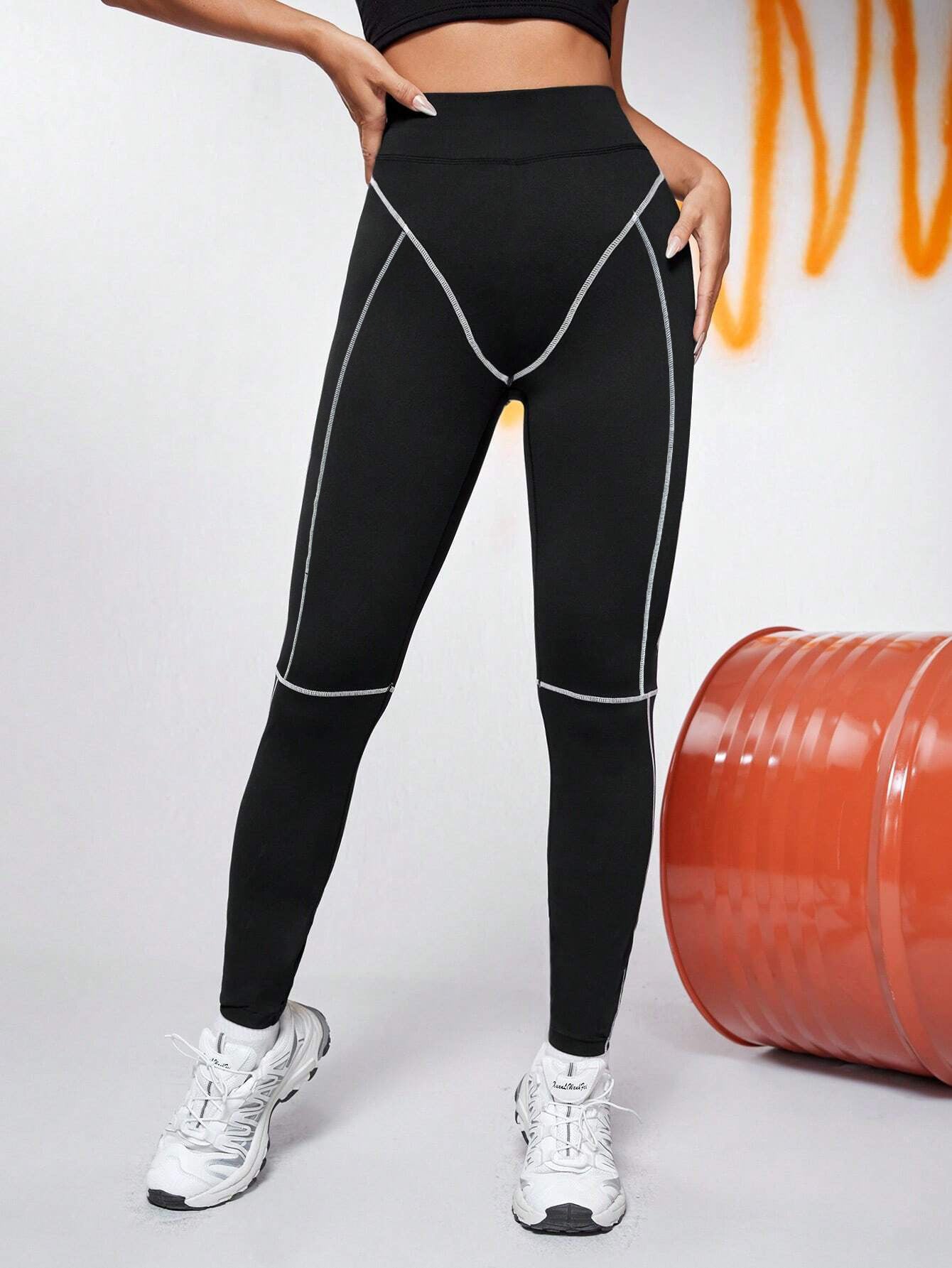 Female Stripes Push-up Quick-dry Booty Leggings