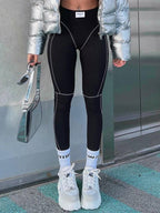 Female Push-up Stripes Quick-dry Booty Leggings