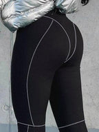 Female Push-up Stripes Quick-dry Booty Leggings