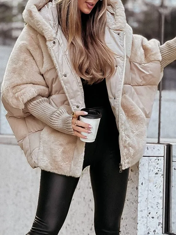 Bomber Jacket with Hood for Women