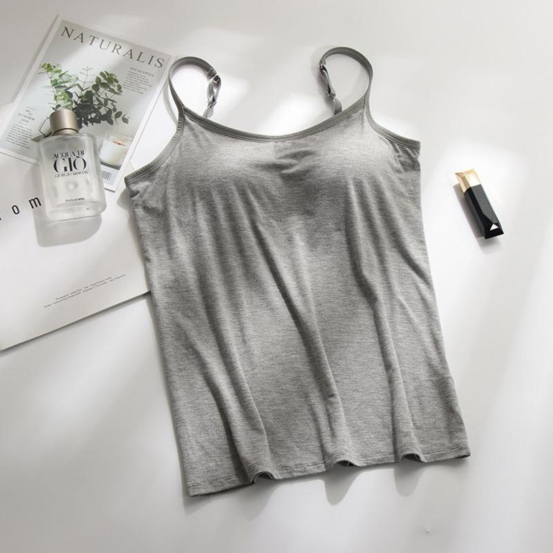 Bra top with built-in bra