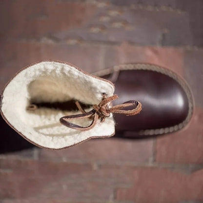 Charlot™ - Leather boots with wool lining