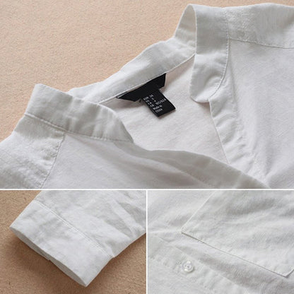 Blusa casual suelta de Color sólido