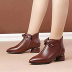 Fashion women's shoes made of genuine leather with high heels