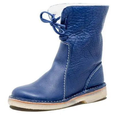 Charlot™ - Leather boots with wool lining