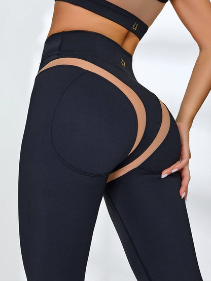 Female Super Sexy Unique Mesh Hip-lift Leggings