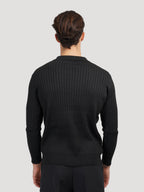 SUWON Long Sleeve V-Neck Polo