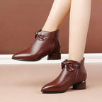 Fashion women's shoes made of genuine leather with high heels