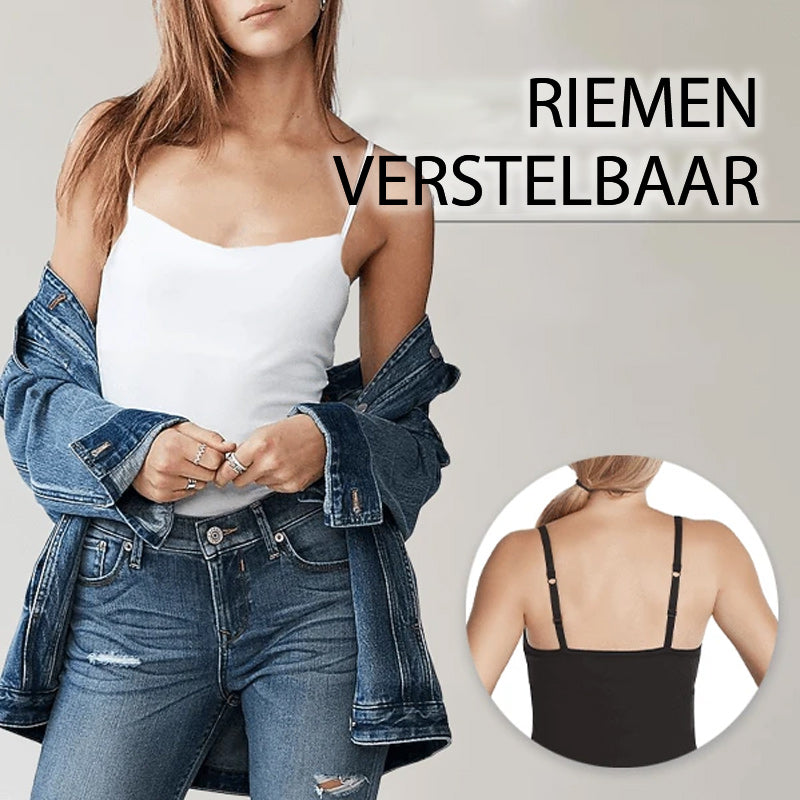 Bra top with built-in bra