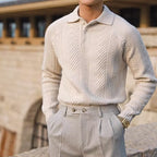 Old Money Textured Knit Polo