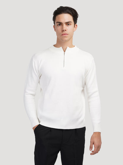 Suéter de Cuello Alto con Cremallera de Cuarto ANSEONG