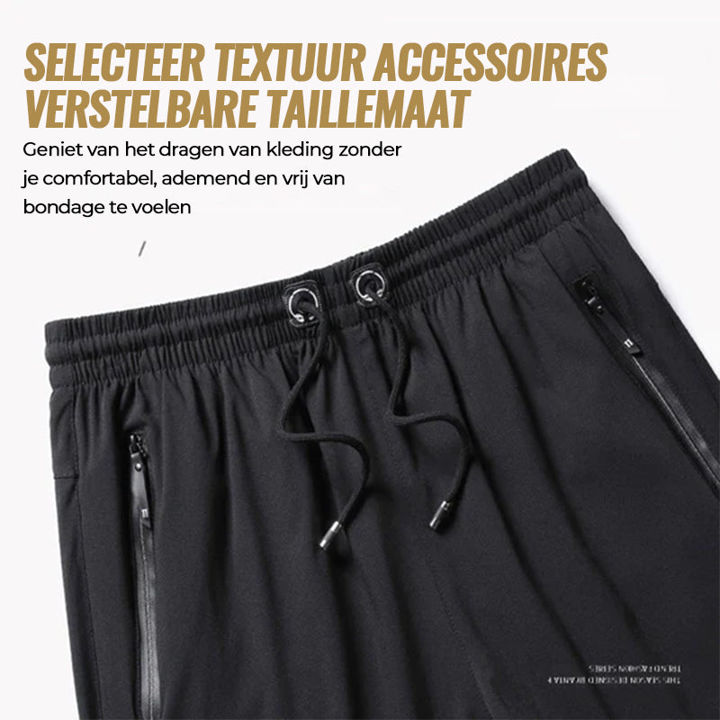 Plus Size Ice Silk Stretch Shorts for Men