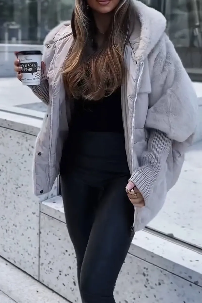 Bomber Jacket with Hood for Women