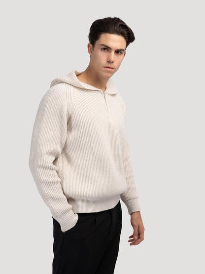 Sudadera con capucha cálida y semicremallera TAEGU