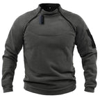 Military-style fleece sweater for outdoors