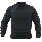 Military-style fleece sweater for outdoors