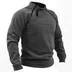 Military-style fleece sweater for outdoors