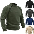 Military-style fleece sweater for outdoors
