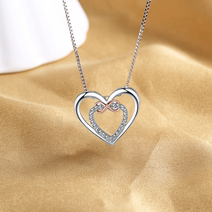 Two hearts Infinity necklace