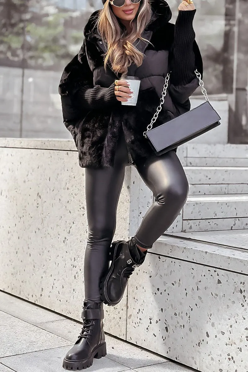 Bomber Jacket with Hood for Women