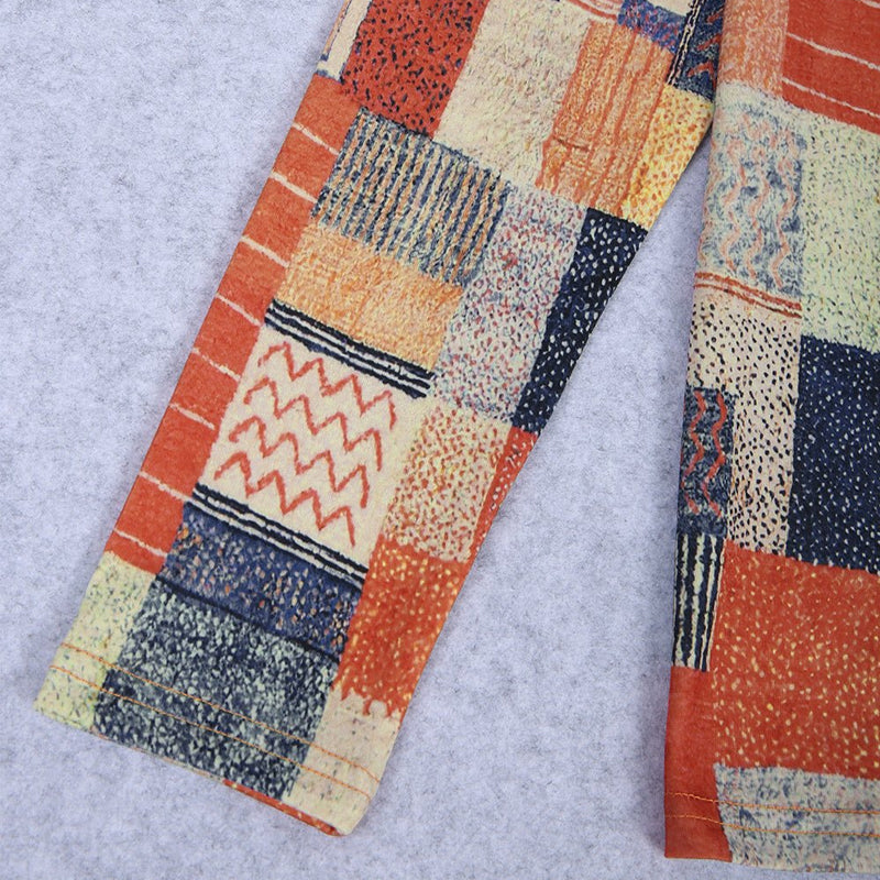 Camiseta con estampado étnico