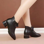 Fashion women's shoes made of genuine leather with high heels
