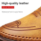 Breathable and Non-Slip Leather Sneakers