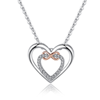 Two hearts Infinity necklace