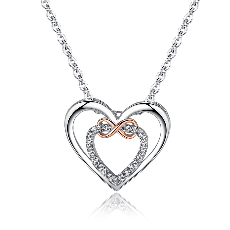 Two hearts Infinity necklace