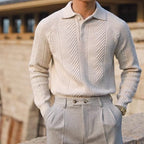 Old Money Textured Knit Polo