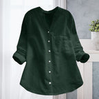 Blusa casual suelta de Color sólido