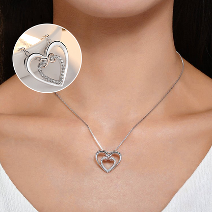 Two hearts Infinity necklace