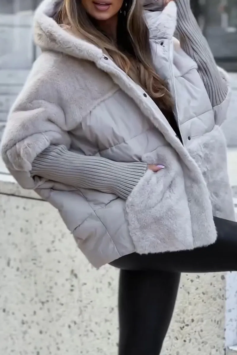 Bomber Jacket with Hood for Women