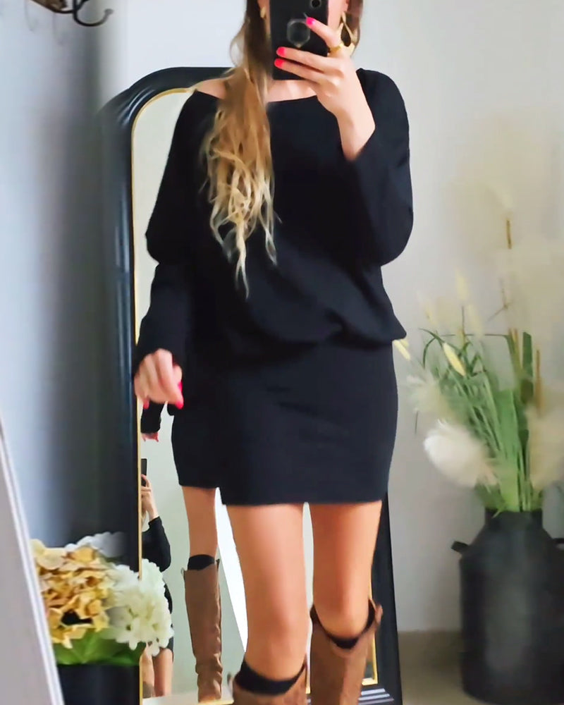 Black Long-Sleeve Dress