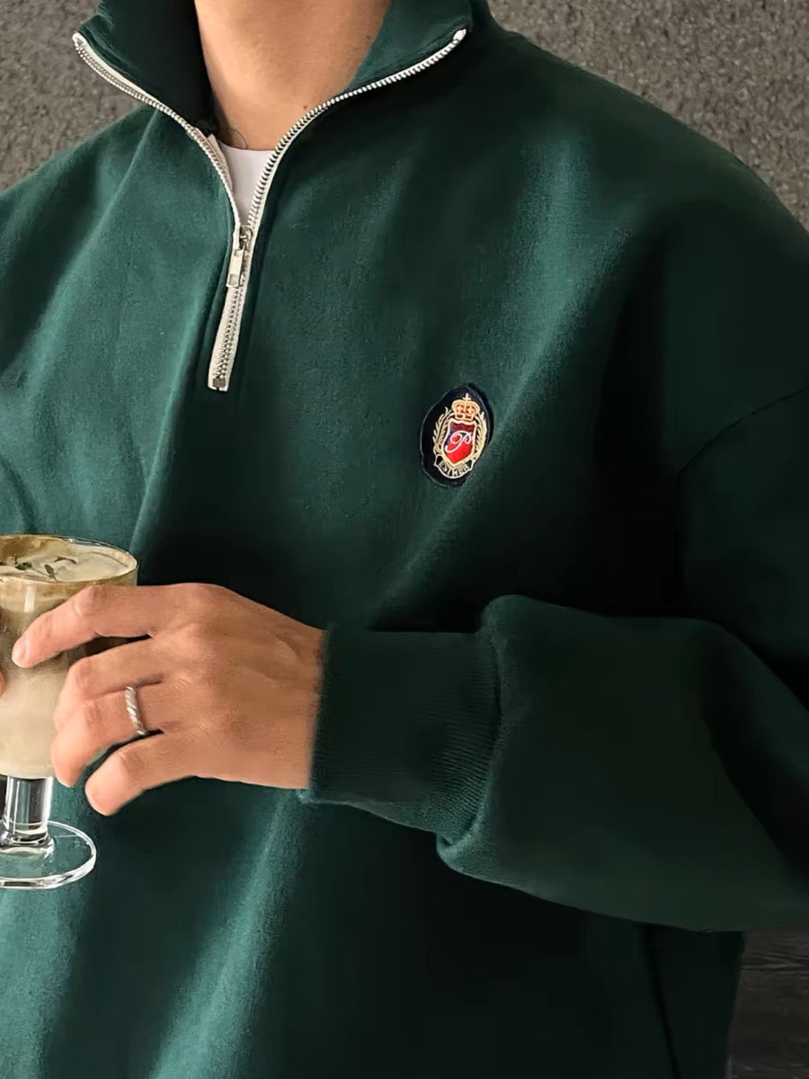 Chaqueta universitaria SOCHEON con cremallera de un cuarto