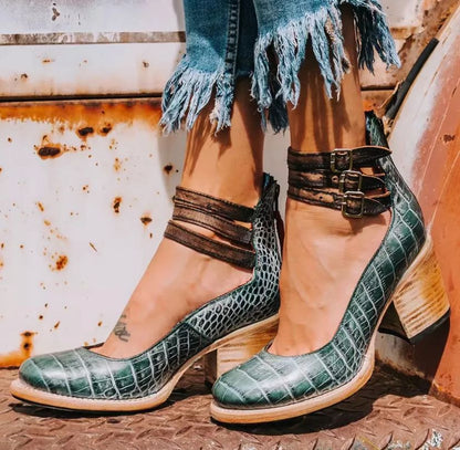 Elena | Sandalias vintage con tacón