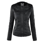 Jimena Leather Jacket with Hood