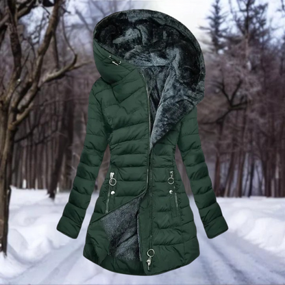 Senna - Elegant Plush Coat for Women