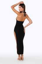 Celeste™ Satin Corset Dress – Backless Elegance & Perfect Fit