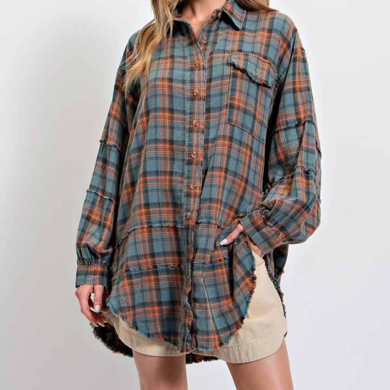 Oversize Checkered Shirt