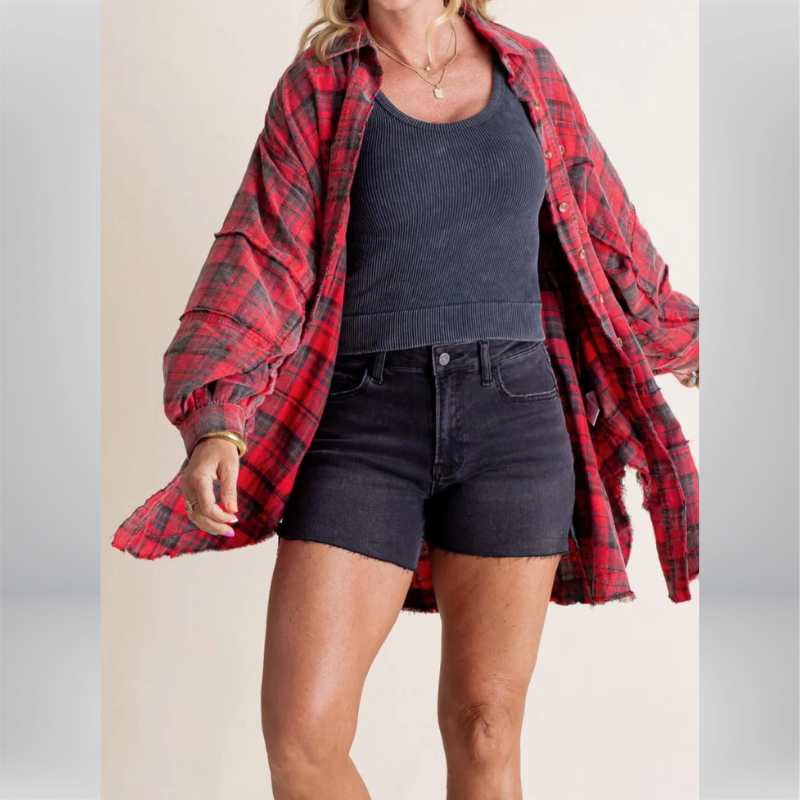 Oversize Checkered Shirt