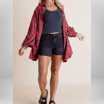 Oversize Checkered Shirt