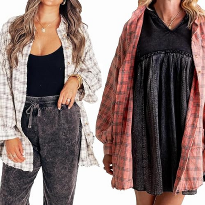 Oversize Checkered Shirt