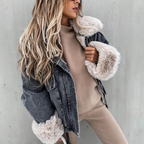 Sara™ Fur Jean Coat – Elegant. Warm. Unforgettable.