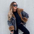 Sara™ Fur Jean Coat – Elegant. Warm. Unforgettable.