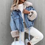 Sara™ Fur Jean Coat – Elegant. Warm. Unforgettable.